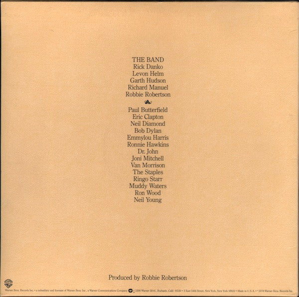 The Band – The Last Waltz   ,  3 LP