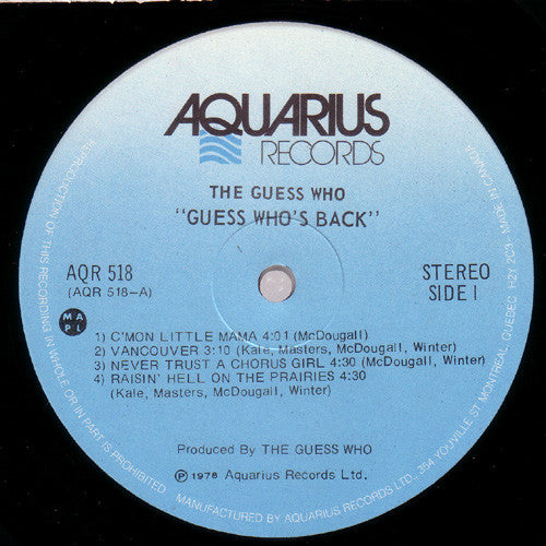 The Guess Who – Guess Who's Back