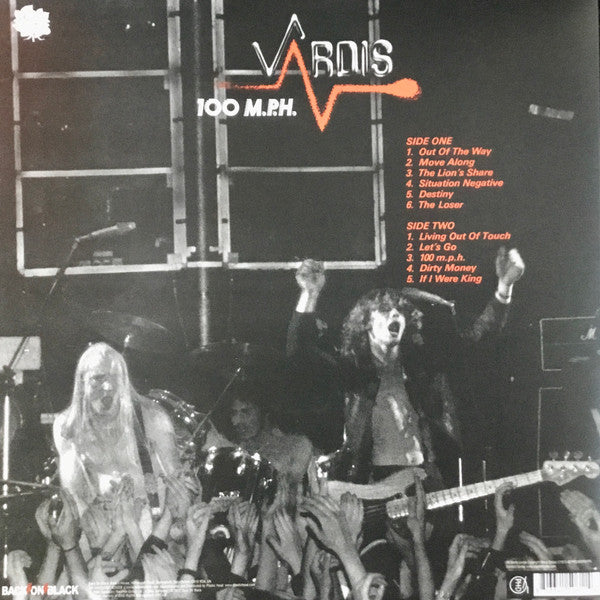 Vardis – 100 M.P.H.    Gatefold, Grey Vinyl