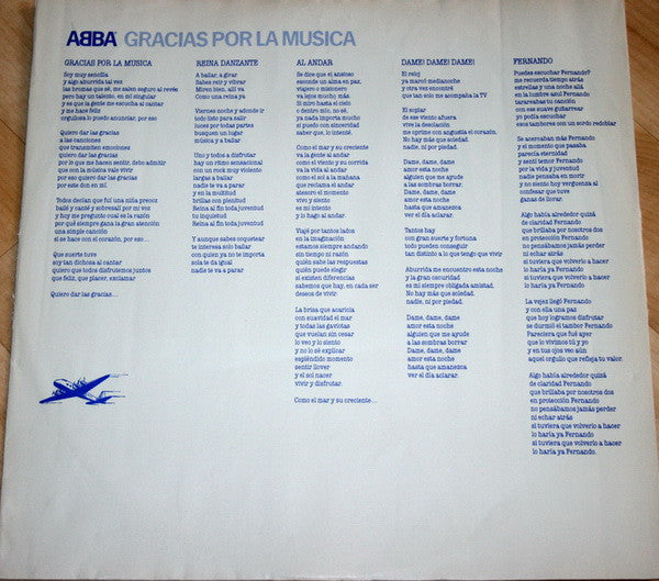 ABBA ‎– Gracias Por La Musica