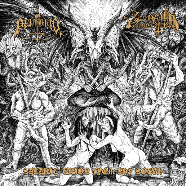 Putrid + Grave Desecration – Satanic Union From The South    ,  Poster