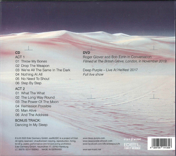 Deep Purple – Whoosh!   ,  CD + DVD , Limited Edition, Mediabook