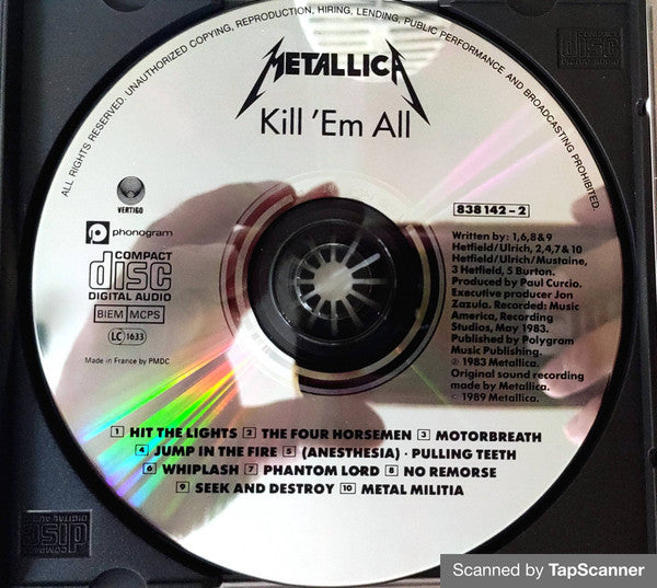 Metallica ‎– Kill 'Em All