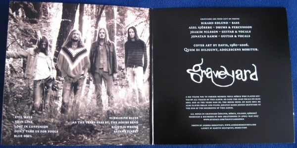 Graveyard  – Graveyard   ,  Gatefold + Poster , blue vinyl