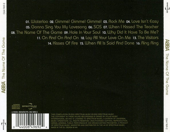 ABBA – The Name Of The Game