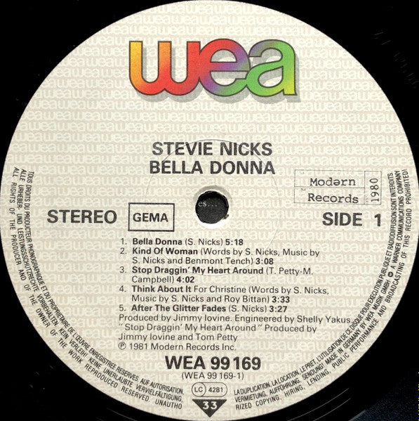 Stevie Nicks ‎– Bella Donna