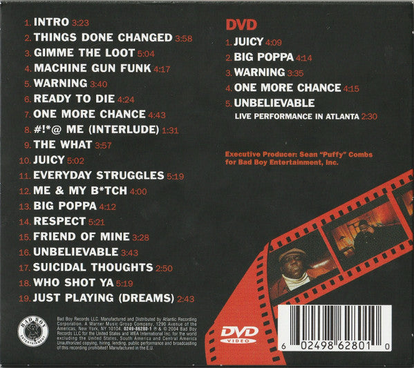 Notorious B.I.G. – Ready To Die (The Remaster CD And DVD)