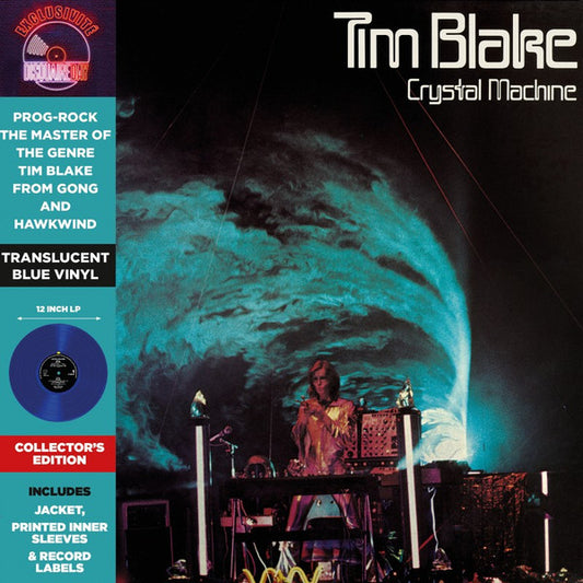 Tim Blake – Crystal Machine   ,  Translucent Blue Vinyl    ,  ( ex Gong , Hawkwind )