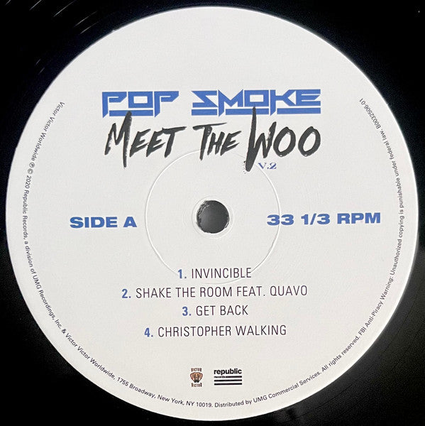 Pop Smoke – Meet The Woo V.2   ,  2 LP , Gatefold