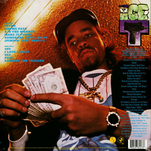 Ice-T ‎– Rhyme Pays   ,   Record Store Day, Yellow Transparent