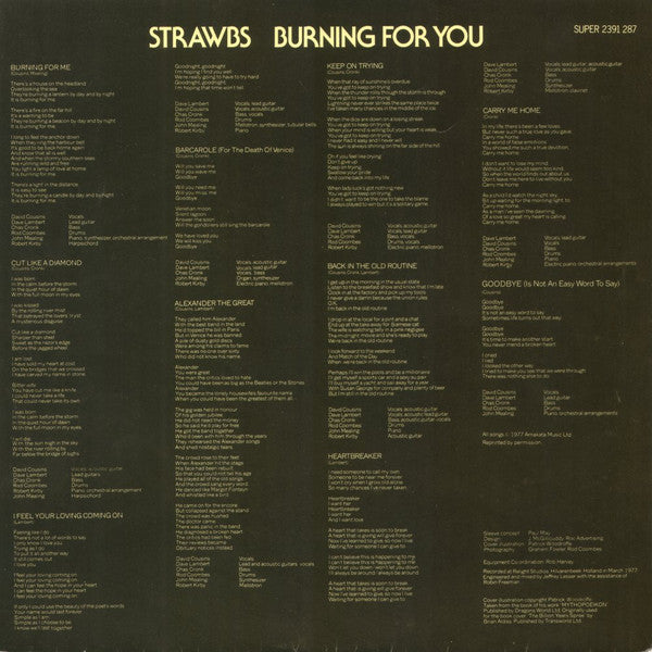 Strawbs ‎– Burning For You