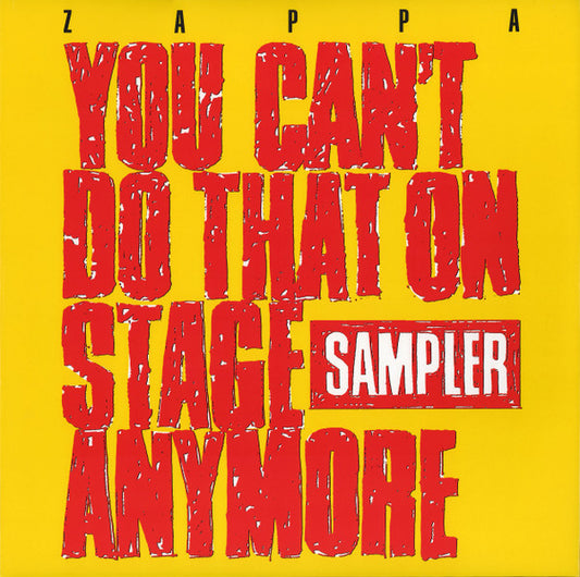 Zappa* ‎– You Can't Do That On Stage Anymore   , 2LP ,  Record Store Day,Red Translucent , Yellow Translucent