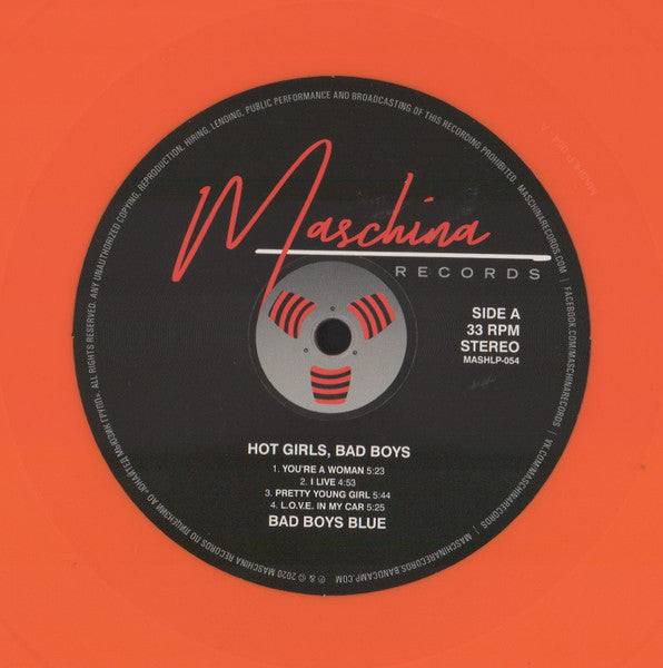 Bad Boys Blue – Hot Girls, Bad Boys, Orange Vinyl