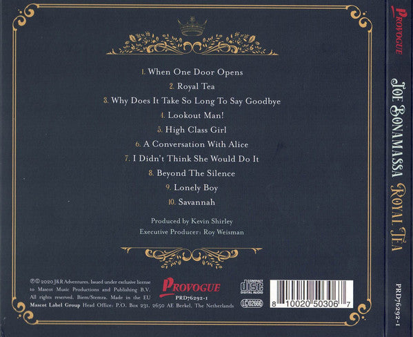 Joe Bonamassa – Royal Tea  ,  digipack