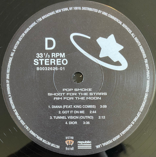 Pop Smoke – Shoot For The Stars Aim For The Moon   ,  2 LP , Gatefold