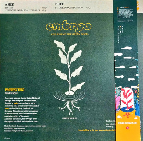 Embryo – Live Behind The Green Door, 1st Press
