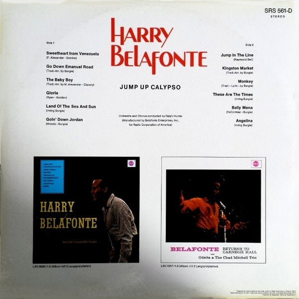 Harry Belafonte – Jump Up Calypso, Gatefold