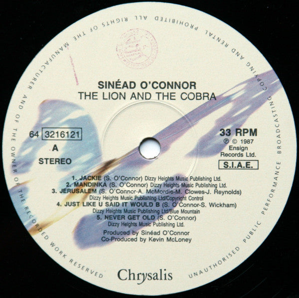 Sinéad O'Connor ‎– The Lion And The Cobra