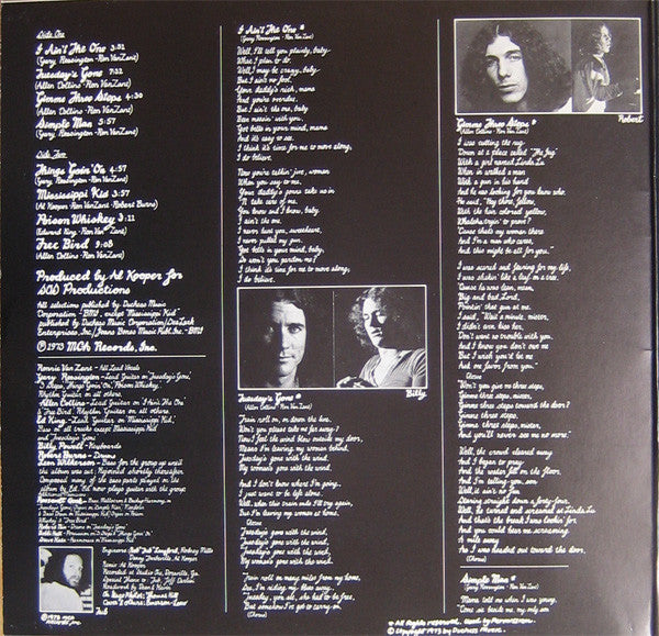 Lynyrd Skynyrd ‎– (Pronounced 'Lĕh-'nérd 'Skin-'nérd)    , Gatefold