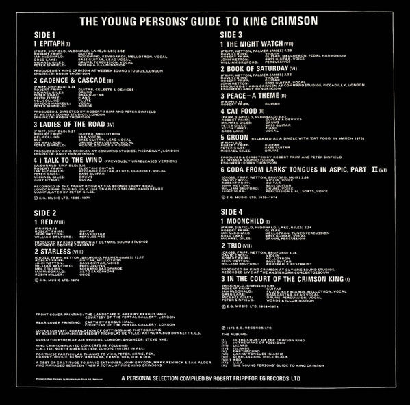 King Crimson – The Young Persons' Guide To King Crimson    ,  2LP , Gatefold