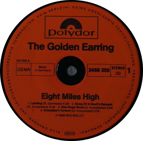 The Golden Earring* ‎– Eight Miles High