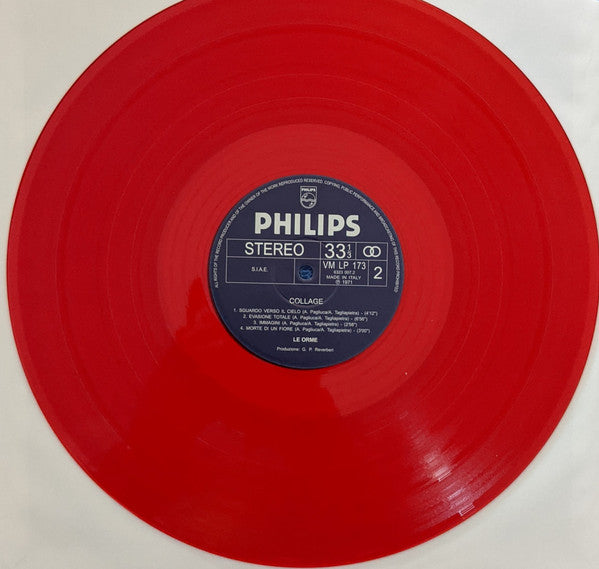 Le Orme – Collage, Gatefold, Limited Edition, Clear Red