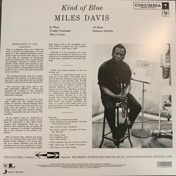 Miles Davis – Kind Of Blue    ,   Limited Edition, Clear vinyl