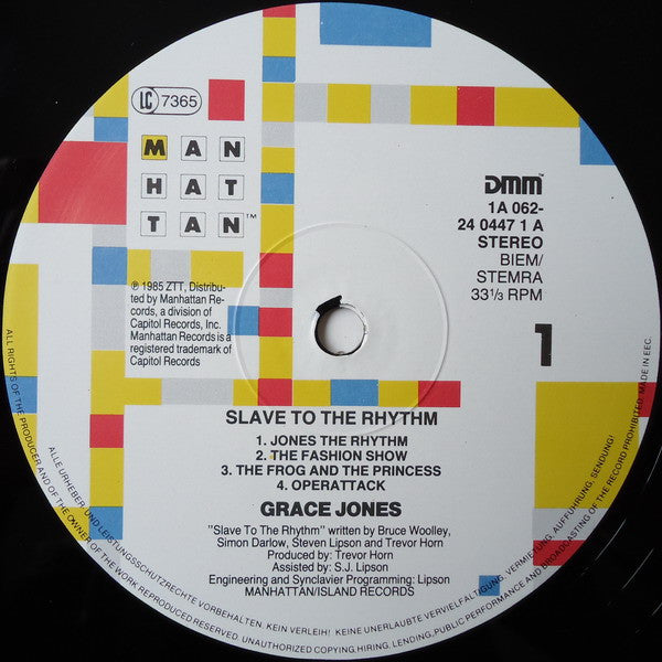 Grace Jones – Slave To The Rhythm,  DMM