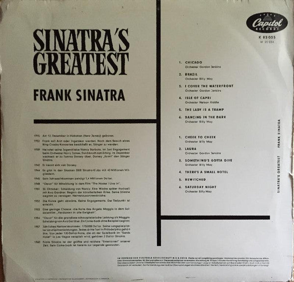 Frank Sinatra – Sinatra's Greatest