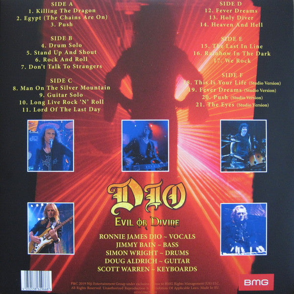 Dio– Evil Or Divine, 3 x LP, Triple gatefold, Limited Edition, Lenticular 3D