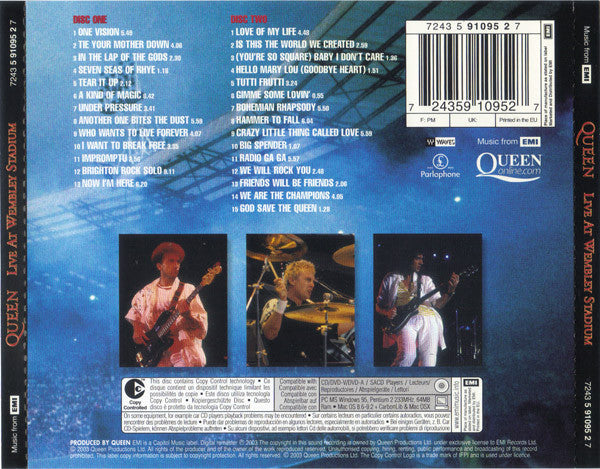 Queen – Live At Wembley Stadium, 2xCD