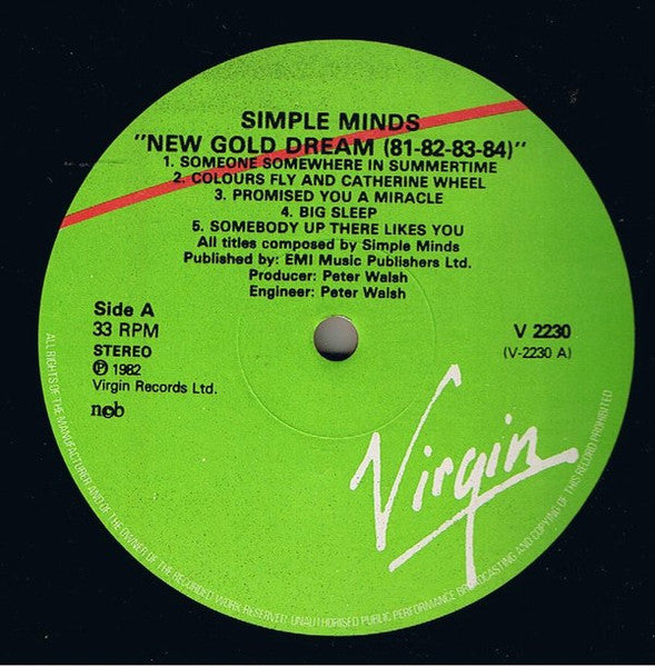 Simple Minds – New Gold Dream (81-82-83-84)
