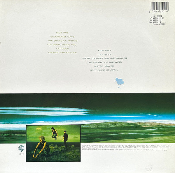 A-HA – Scoundrel Days, Embossed Sleeve