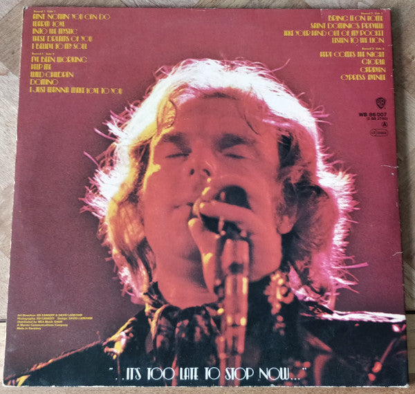 Van Morrison – It's Too Late To Stop Now, 2xLP, Gatefold