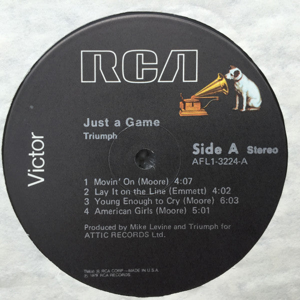 Triumph  – Just A Game   ,  Gatefold