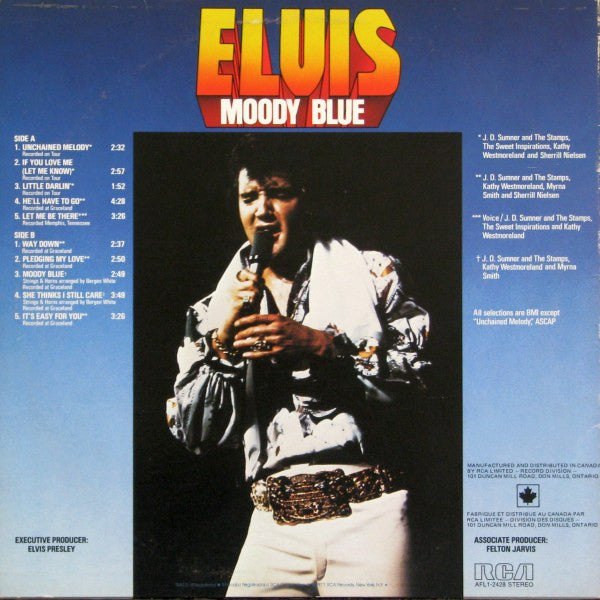 Elvis Presley – Moody Blue,  Limited Edition, Numbered( 6078), Special Edition, Blue Vinyl