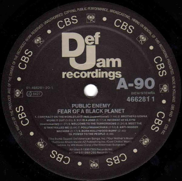 Public Enemy – Fear Of A Black Planet