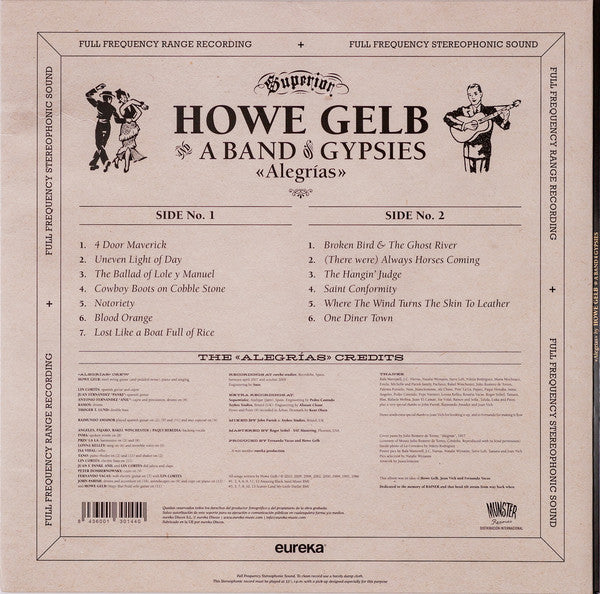 Howe Gelb And A Band Of Gypsies – Alegrías      , Gatefold , Limited Edition,  Golden, 180 g