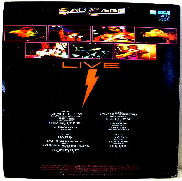 Sad Café – Live In Concert, 2xLP, Gatefold