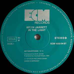 Keith Jarrett ‎– In The Light    ,  2LP , Gatefold