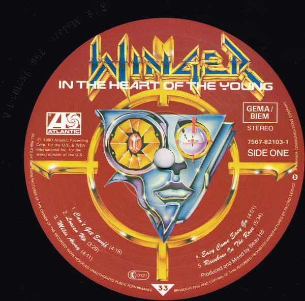 Winger ‎– In The Heart Of The Young