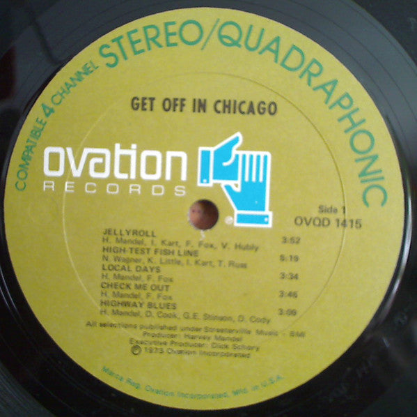 Harvey Mandel ‎– Get Off In Chicago   ,  Gatefold  , Quadraphonic