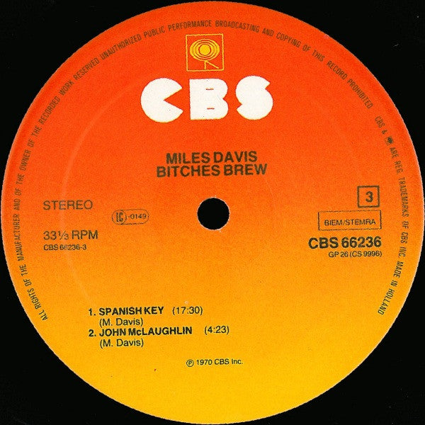 Miles Davis ‎– Bitches Brew   ,  2LP , Gatefold