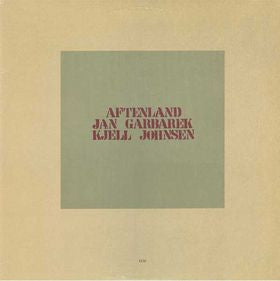 Jan Garbarek, Kjell Johnsen – Aftenland    ECM