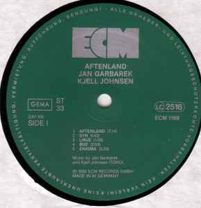 Jan Garbarek, Kjell Johnsen – Aftenland    ECM