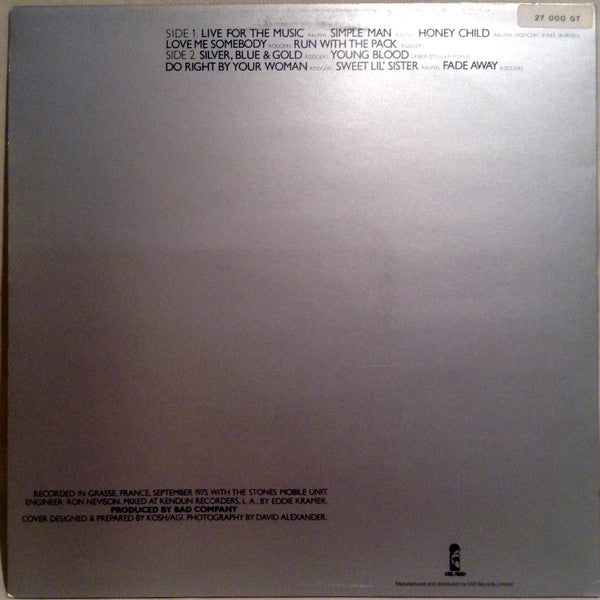 Bad Company  – Run With The Pack   ,  Gatefold