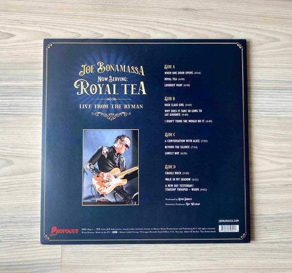 Joe Bonamassa – Now Serving: Royal Tea Live From The Ryman  ,  2 LP , Gatefold , Transparent, 180 Gram