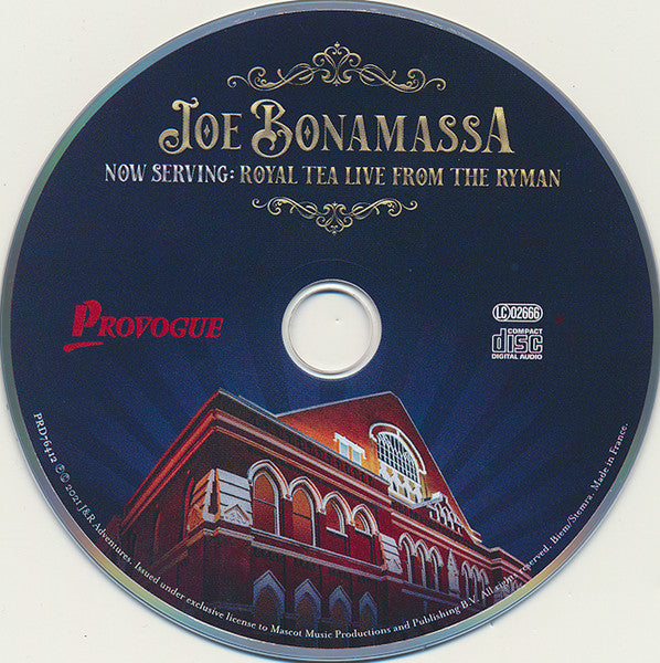 Joe Bonamassa – Now Serving: Royal Tea Live From The Ryman  , CD