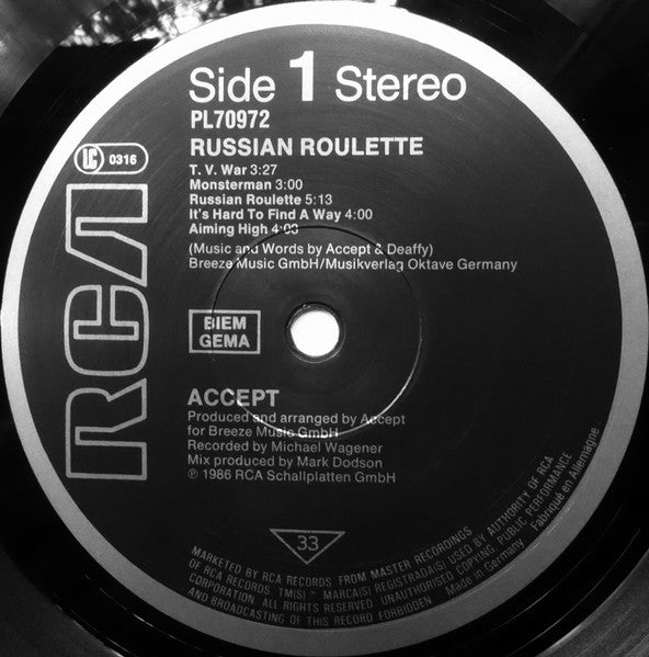 Accept – Russian Roulette