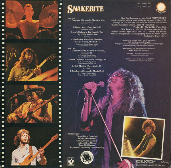 David Coverdales Whitesnake* ‎– Snakebite